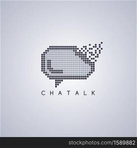 message mail chat logo template vector art illustration. message mail chat logo template