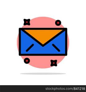 Message, Mail, Email Abstract Circle Background Flat color Icon
