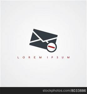 message mail icon sign logotype. message mail icon sign logotype theme vector art illustration