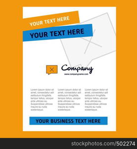 Message not sent Title Page Design for Company profile ,annual report, presentations, leaflet, Brochure Vector Background