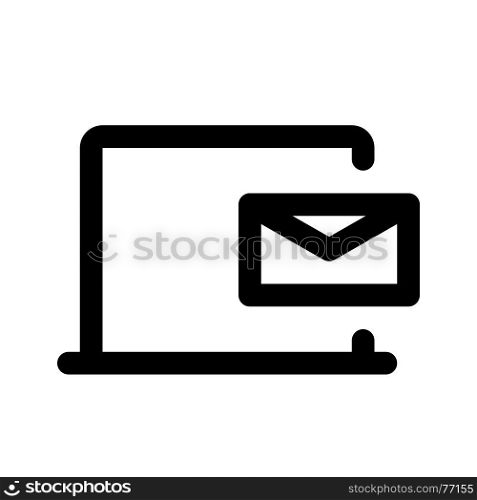 message notification, icon on isolated background