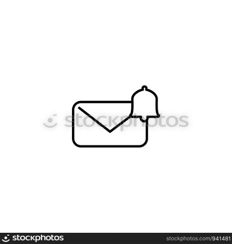message notification logo icon vector isolated element. message notification logo icon vector isolated element illustration