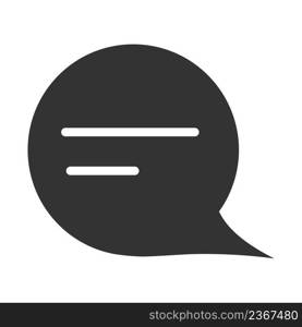 Message online icon. Bubble live chat vector . Web talk sign.