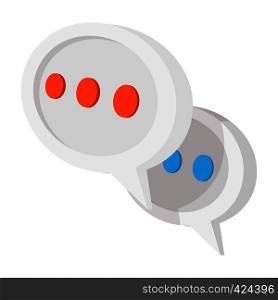 Message or chat cartoon icon. Social media symbol on a white background. Message or chat cartoon icon