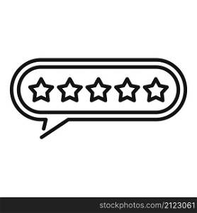Message review icon outline vector. Online product. App service. Message review icon outline vector. Online product