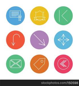 message , tag , sheild , arrows , directions , avatar , download , upload , apps , user interface , scale , reset  message , up , down , left , right , icon, vector, design,  flat,  collection, style, creative,  icons