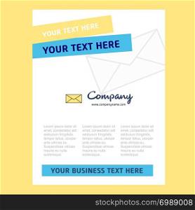 Message Title Page Design for Company profile ,annual report, presentations, leaflet, Brochure Vector Background