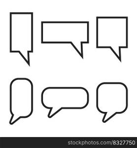 Messages blank icons set. Chat message icon. Cloud icon. Dialog, chat speech bubble. Vector illustration. Stock image. EPS 10.. Messages blank icons set. Chat message icon. Cloud icon. Dialog, chat speech bubble. Vector illustration. Stock image. 