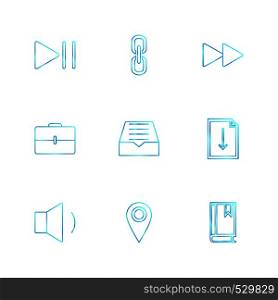 messages , email , document , speaker, sound , mute , file , folder , search , focus , target , icon, vector, design, flat, collection, style, creative, icons