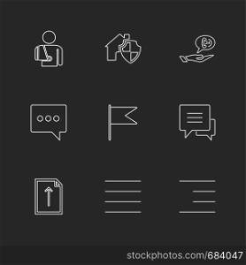 messages , email , document , speaker, sound , mute , file , folder , search , focus , target , icon, vector, design, flat, collection, style, creative, icons
