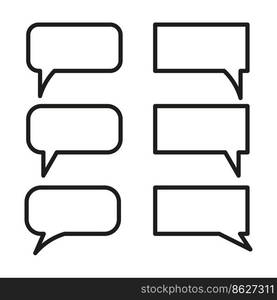 messages on white background. Line art. Chat message icon. Message notification. Vector illustration. Stock picture. EPS 10.. messages on white background. Line art. Chat message icon. Message notification. Vector illustration. Stock picture. 