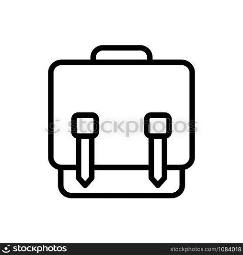 Messenger bag icon vector, flat illustration on white background