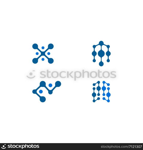 Metaball template logo design vector icon