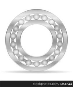 metal ball bearing vector illustration isolated on white background