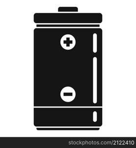Metal battery icon simple vector. Full energy. Life charger. Metal battery icon simple vector. Full energy