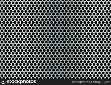 metal brushed background with punched holes and silver color