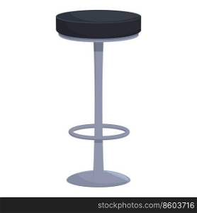Metal chair icon cartoon vector. Cafe furniture. Modern bar. Metal chair icon cartoon vector. Cafe furniture