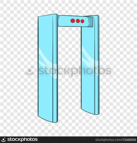 Metal detector icon in cartoon style on a background for any web design . Metal detector icon in cartoon style