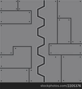 metal gate door vector illustration concept design template web