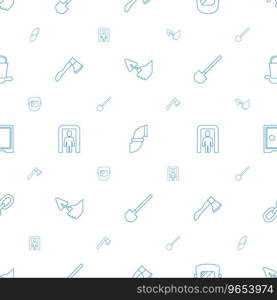 Metal icons pattern seamless white background Vector Image