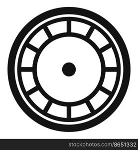 Metal manhole icon simple vector. City road. Circle steel. Metal manhole icon simple vector. City road