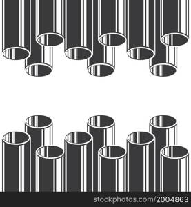 metal pipes vector illustration design web element template