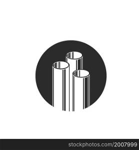 metal pipes vector illustration design web element template
