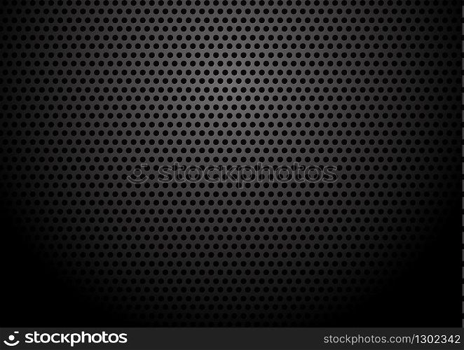 Metal plate grid with circular background texture. Vector illustration