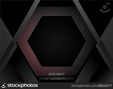 Metal shapes Royalty Free Vector Image