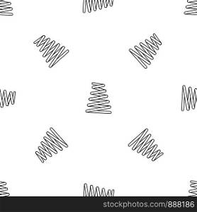 Metal spring coil pattern seamless vector repeat geometric for any web design. Metal spring coil pattern seamless vector