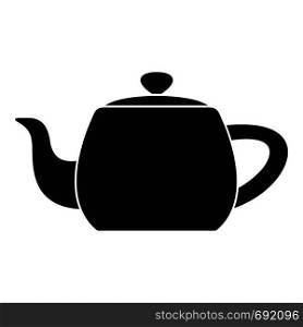Metal teapot icon. Simple illustration of metal teapot vector icon for web. Metal teapot icon, simple style