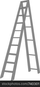 Metall stairs, metall staircase on a white background. Vector ladders illustration
