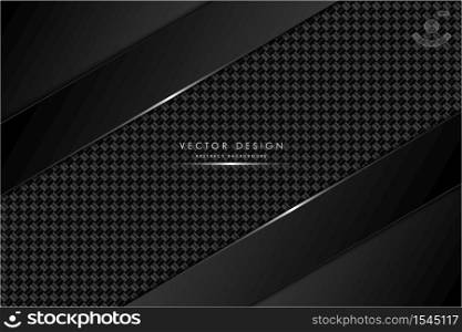 Metallic background.Black and gray with carbon fiber texture.Dark space metal technology concept.