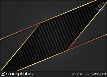 Metallic background.Gray and gold with glow light.Dark space metal technology concept.