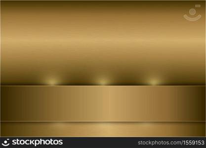 Metallic background.Luxury of gold with texture.Elegant golden metal modern design.