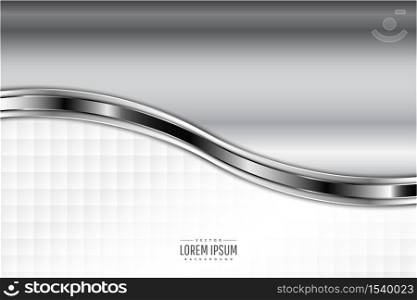 Metallic background.Luxury of gray and silver. White space modern design.