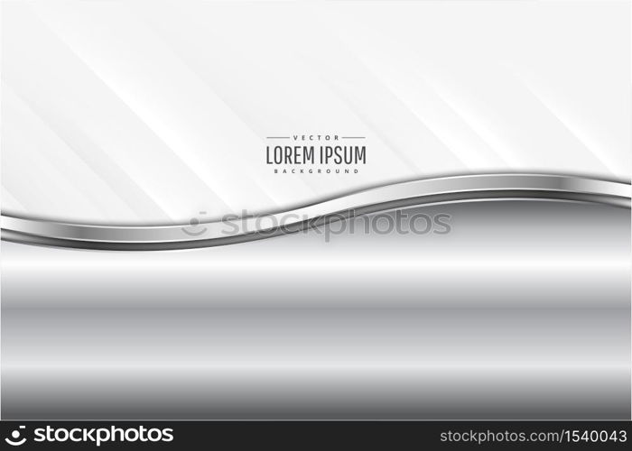 Metallic background.Luxury of gray and silver. White space modern design.