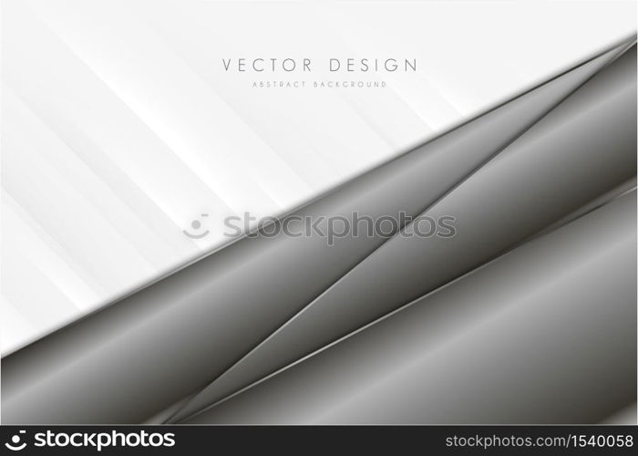 Metallic background.Luxury of gray and silver with paper texture. White space modern metal.