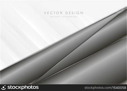 Metallic background.Luxury of gray and silver with paper texture. White space modern metal.