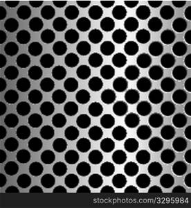 metallic circles texture, abstract seamless pattern; vector art illustration