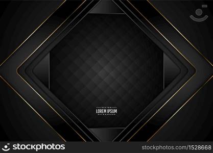 Metallic of black and gold with upholstery dark space vector illustration.