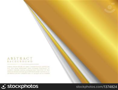 Metallic silver and gold color background luxury concept design. vector illustration.