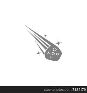 Meteor icon logo design illustration template vector