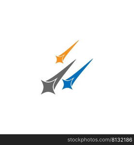 Meteor icon logo design illustration template vector