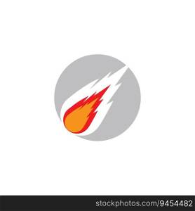   Meteor icon logo design illustration template vector 