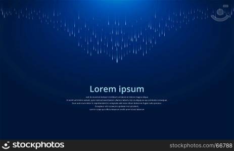 Meteor lines composed with dark backgrounds, Abstract vector illustration