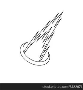 meteor logo stock illustration design