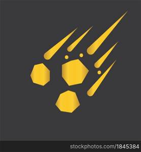 Meteor logo vector illustration symbol design