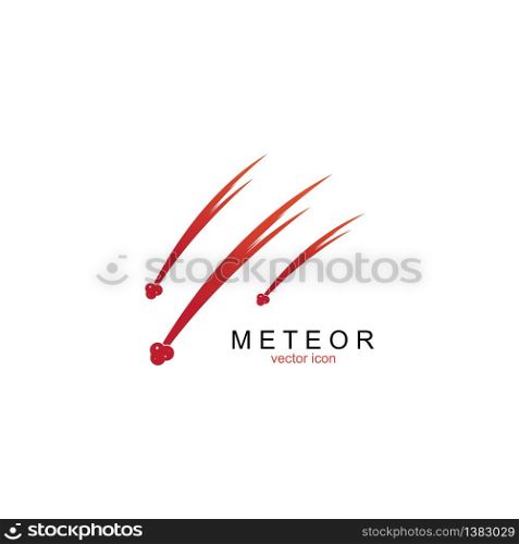 meteor logo vector template design