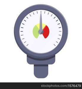 Meter manometer icon. Cartoon of meter manometer vector icon for web design isolated on white background. Meter manometer icon, cartoon style